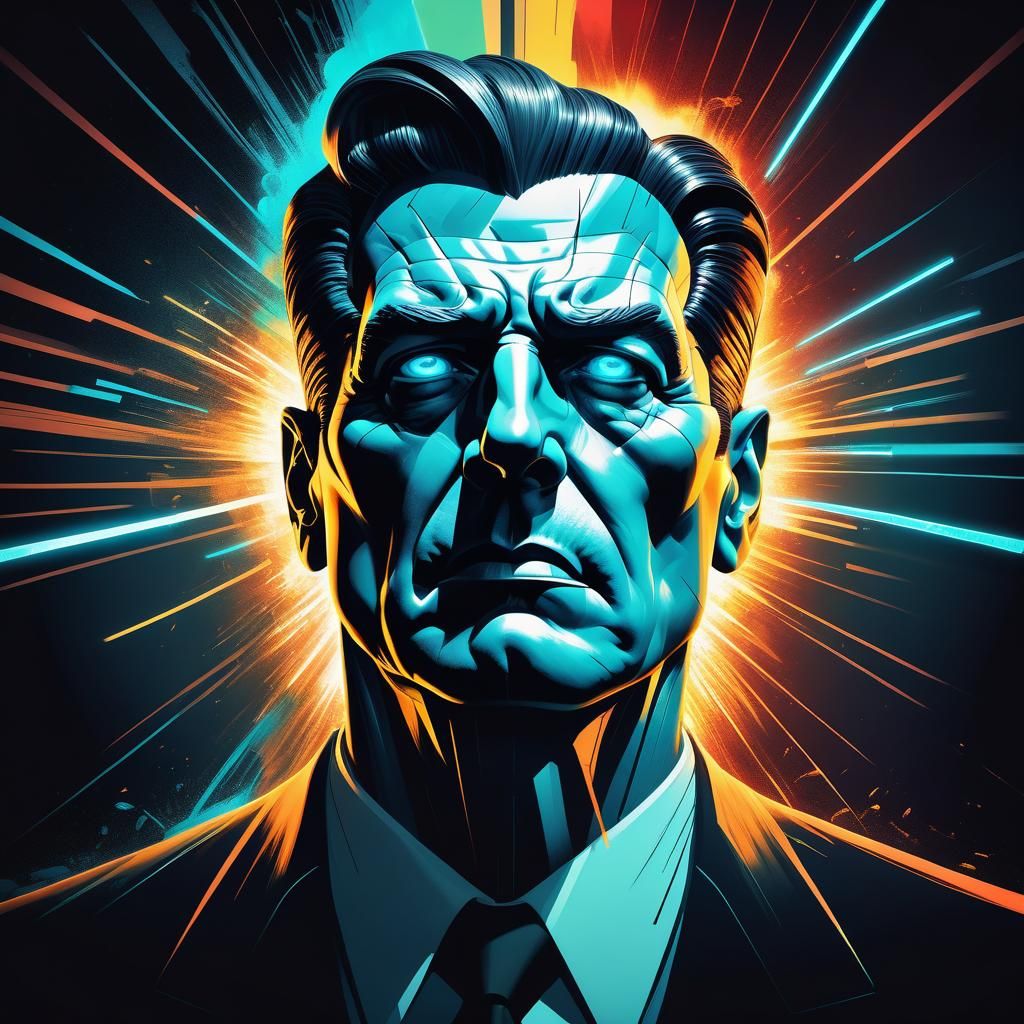 Mind Control of Humanity in Film Noir Style