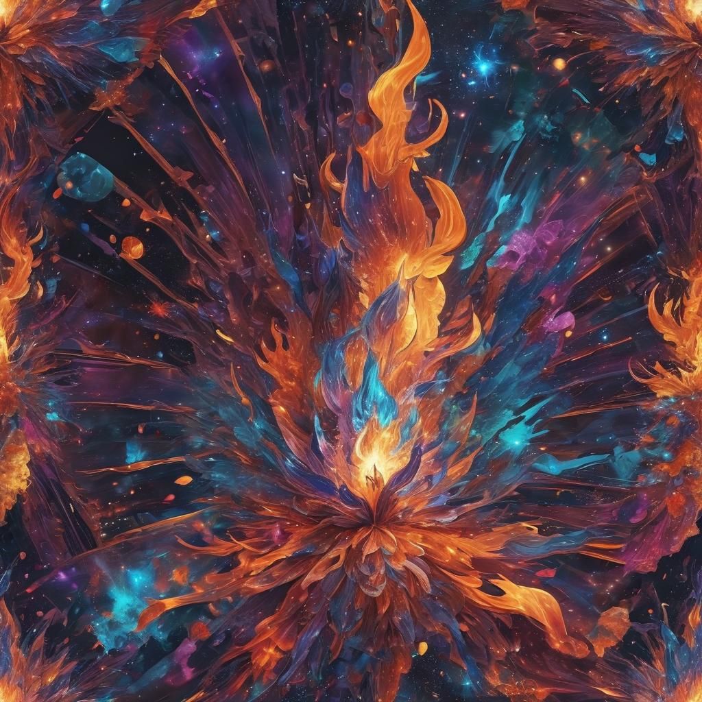 Holographic Cosmic Astral Illustration in 8K Resolution