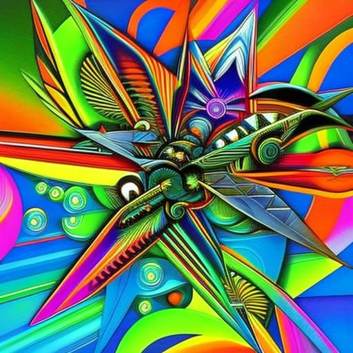 Biomechanical Spacecraft with Psychedelic Flora