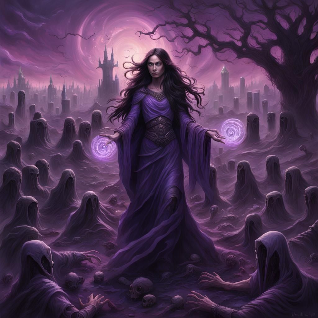 Sorceress Rises: Magic the Gathering Style Art