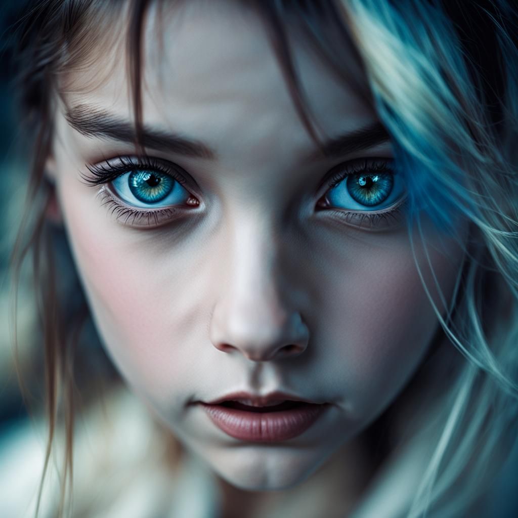 Gorgeous Girl Portrait with Chiaroscuro Lighting