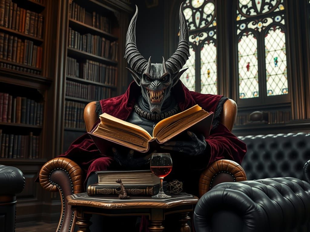 Relaxing with a book in hand.