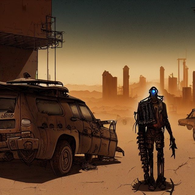 Cyberpunk Desert Apocalypse: Hyperdetailed Post-Apocalyptic ...