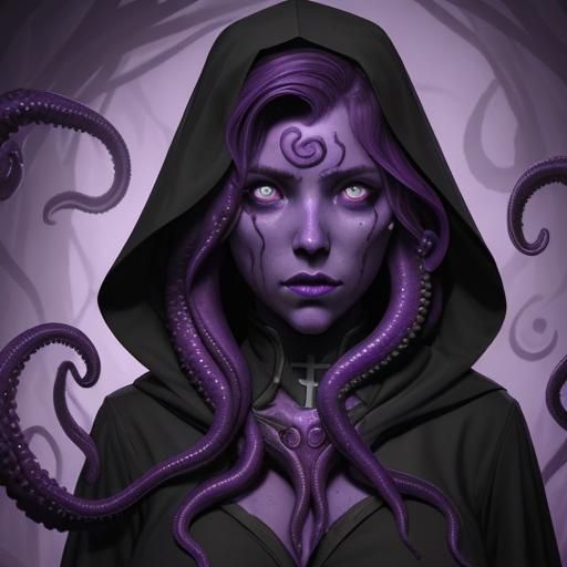 Cthulhu Cultist: Female Aberration with Tentacles