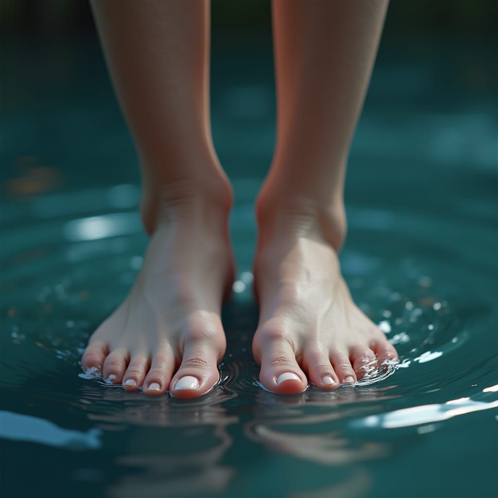Porcelain Beauty Showcases Perfectly Clean Feet in Ethereal ...