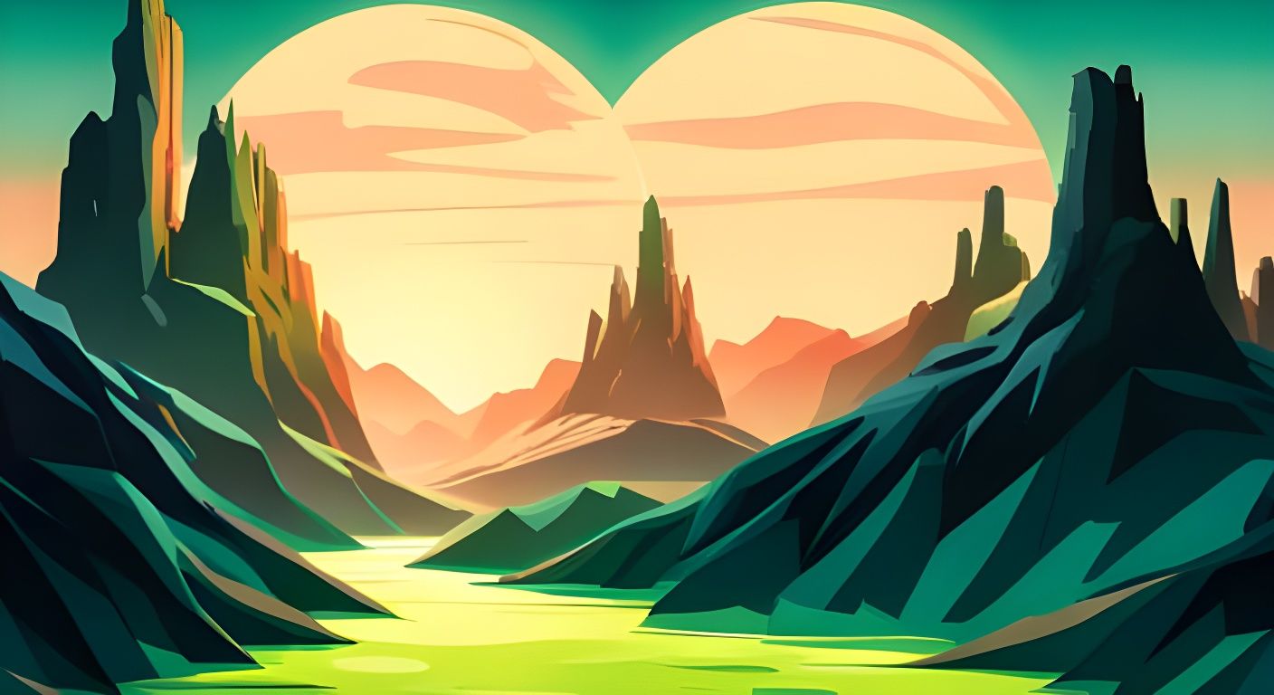 Green Sunset on a Forbidden Planet