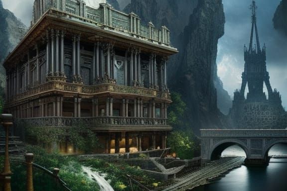 Epic Maximalist Digital Matte Painting