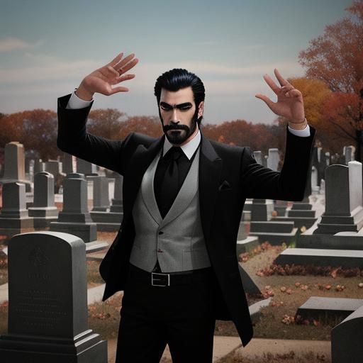 Mexican Vampire Beckons from New England Mausoleum