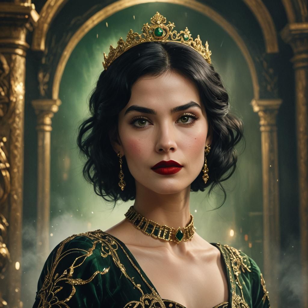 Elegant Woman Portrait in Fantasy Concept Art