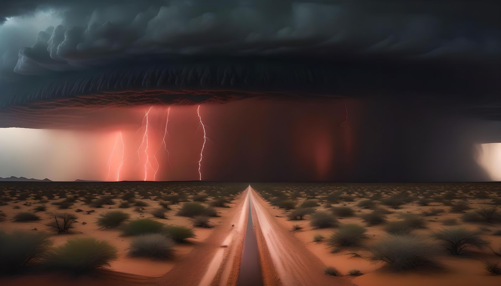 A Much Needed Rain Storm In The African Desert