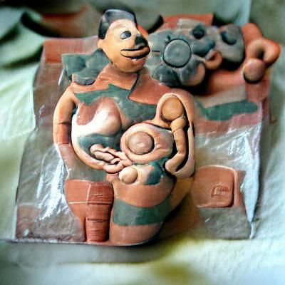 Mesoamerican Fertility Art Clay Sculpture