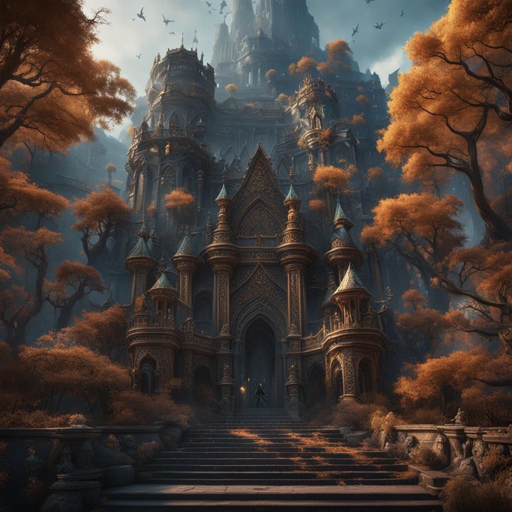 King Von: Detailed Matte Painting in Deep Color