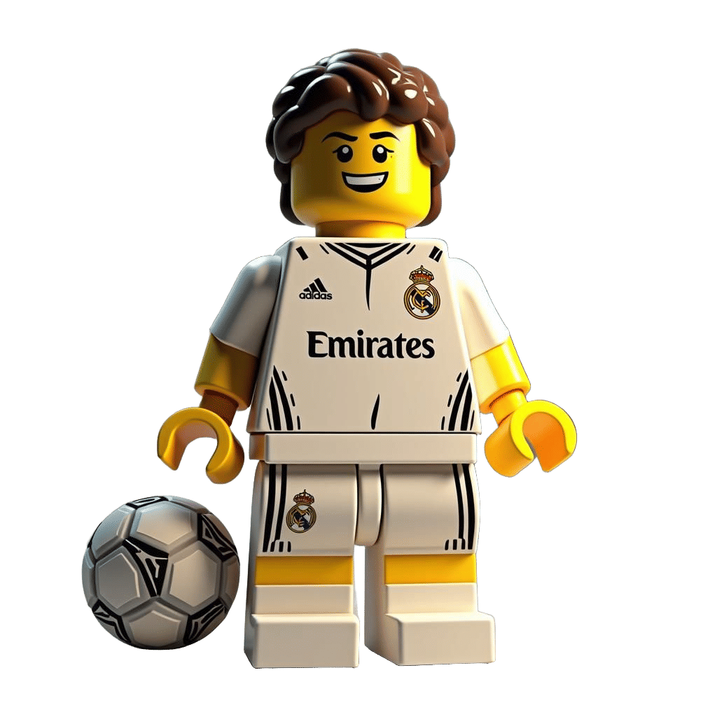 Lego Real Madrid Character: 3D Digital Art