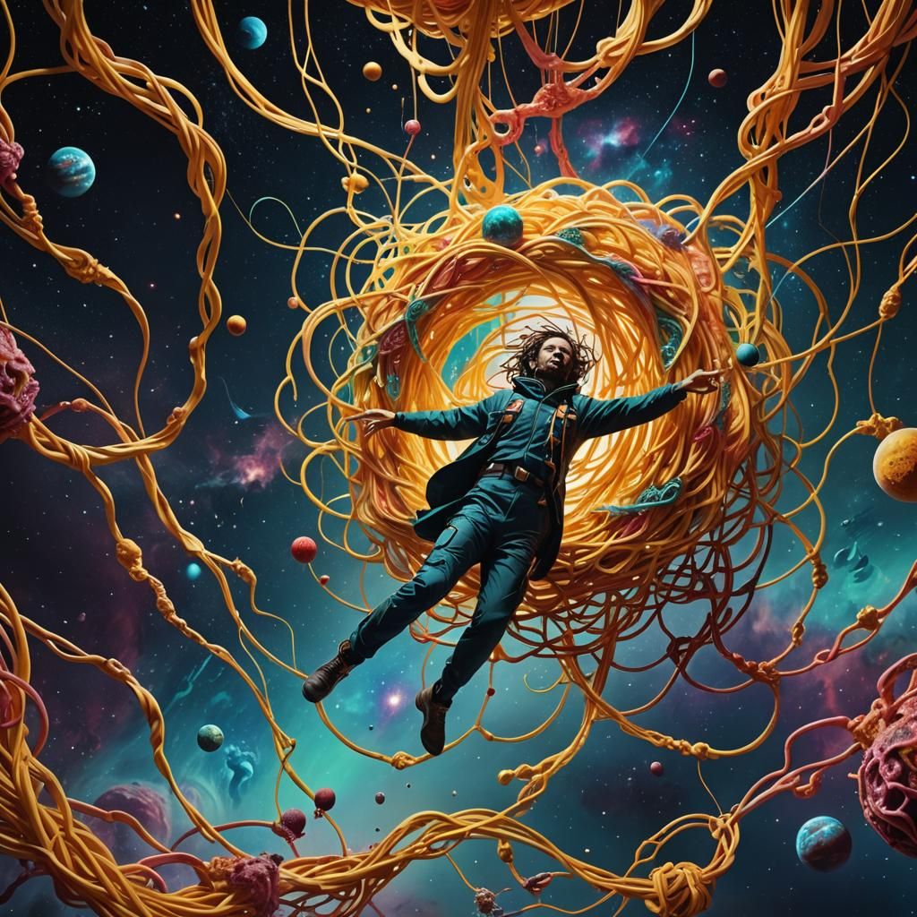 Surreal Space Spaghetti: A Digital Matte Painting