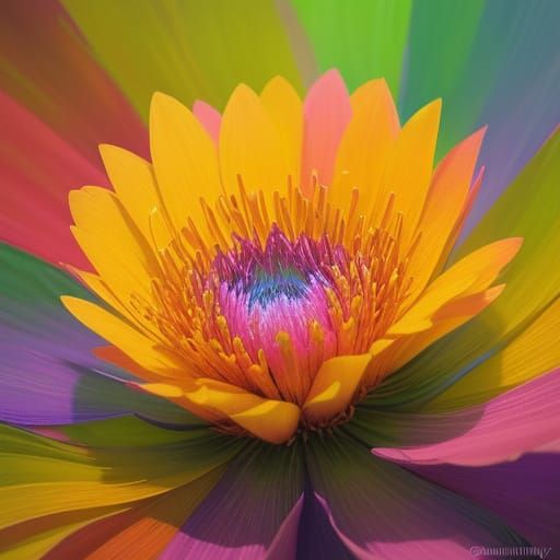 Vibrant Floral Bloom in Ethereal Light