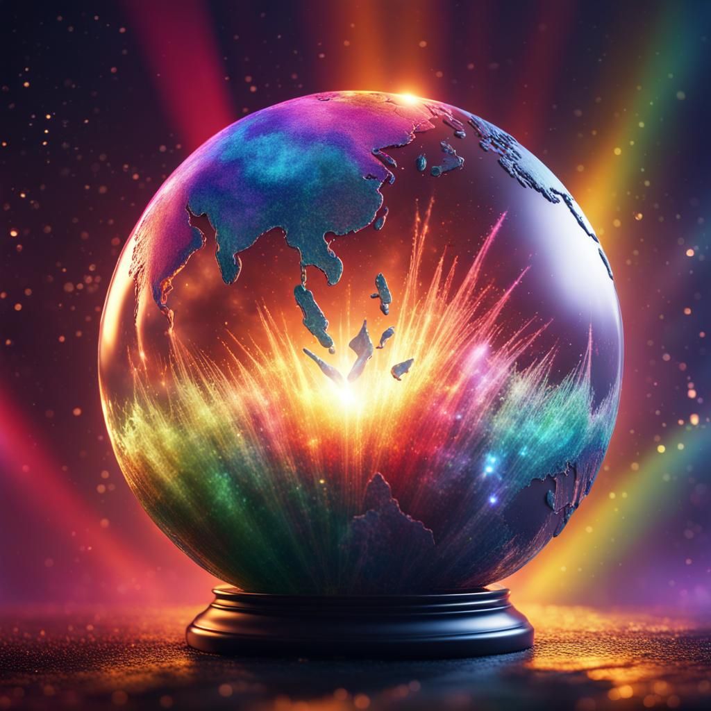 Crystal Globe of the Earth