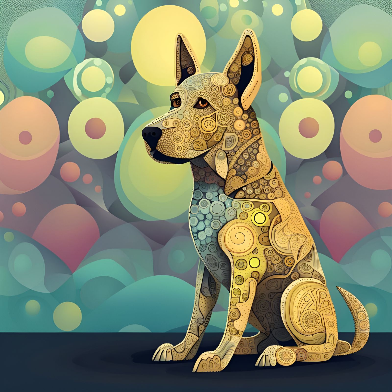 Half-Robot Dog Adventure: German Shepard and Labrador Mix