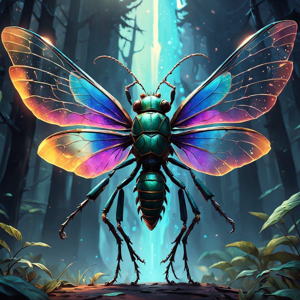 Ethereal Celestial Dreamer Insect in 8k