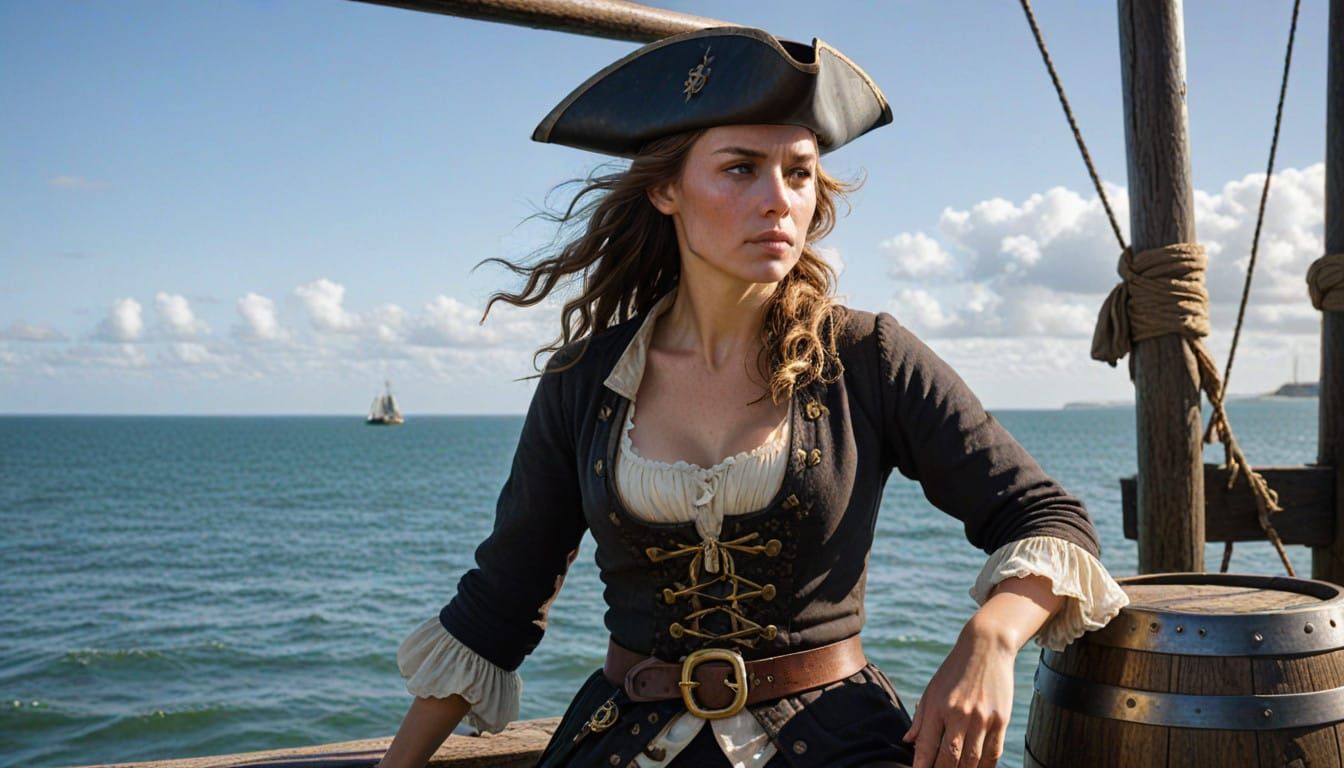 Pirate Warrior Ann Boney Contemplates the Caribbean