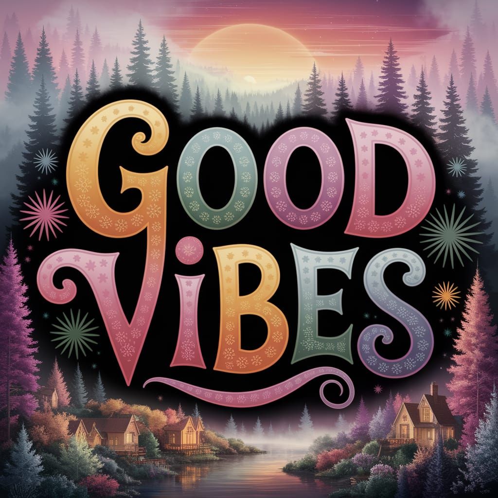 Playful Good Vibes in Ethereal Fantasy Style