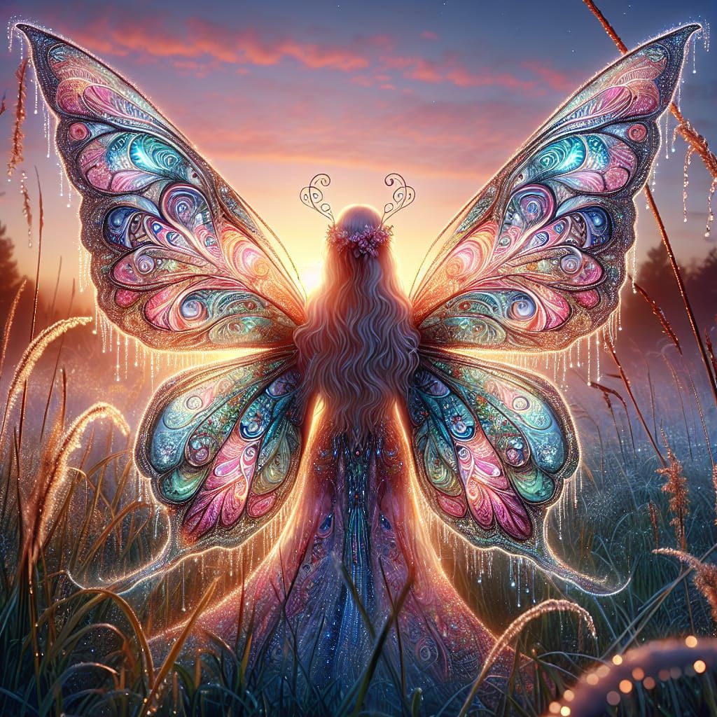 Divine Butterfly Angel Awakens New Year