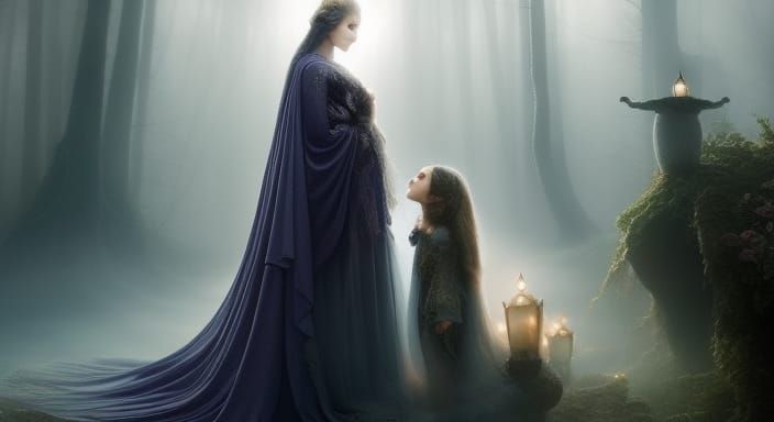 Merlin the Wizard: Trompe-l'œil Golden Age Illustration