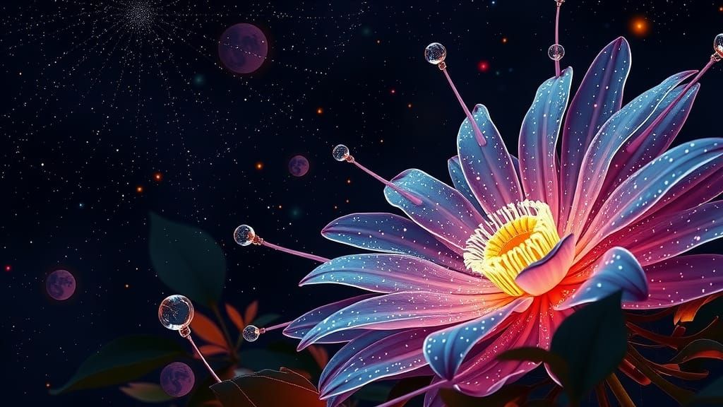 Cosmic Moon Flower