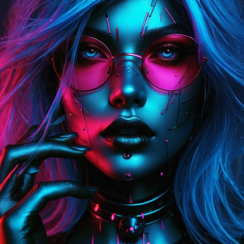 "Cyber Diva: The Neon Dream"