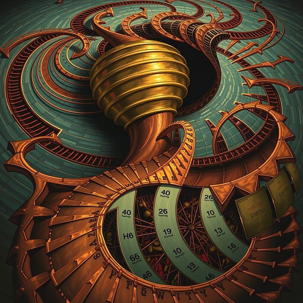 Abstract Swirling Vortex of Energy