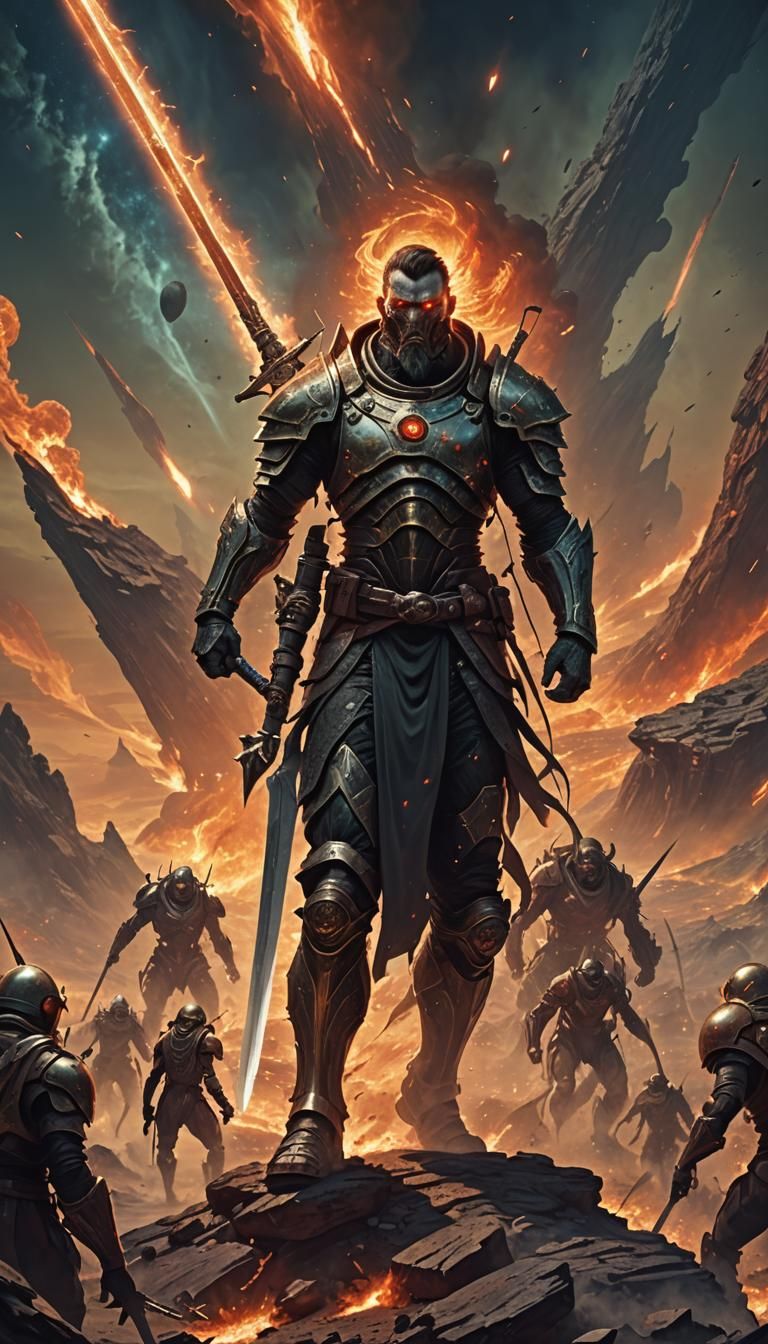 A (rising giant from the unknown planet carrying a massive s...