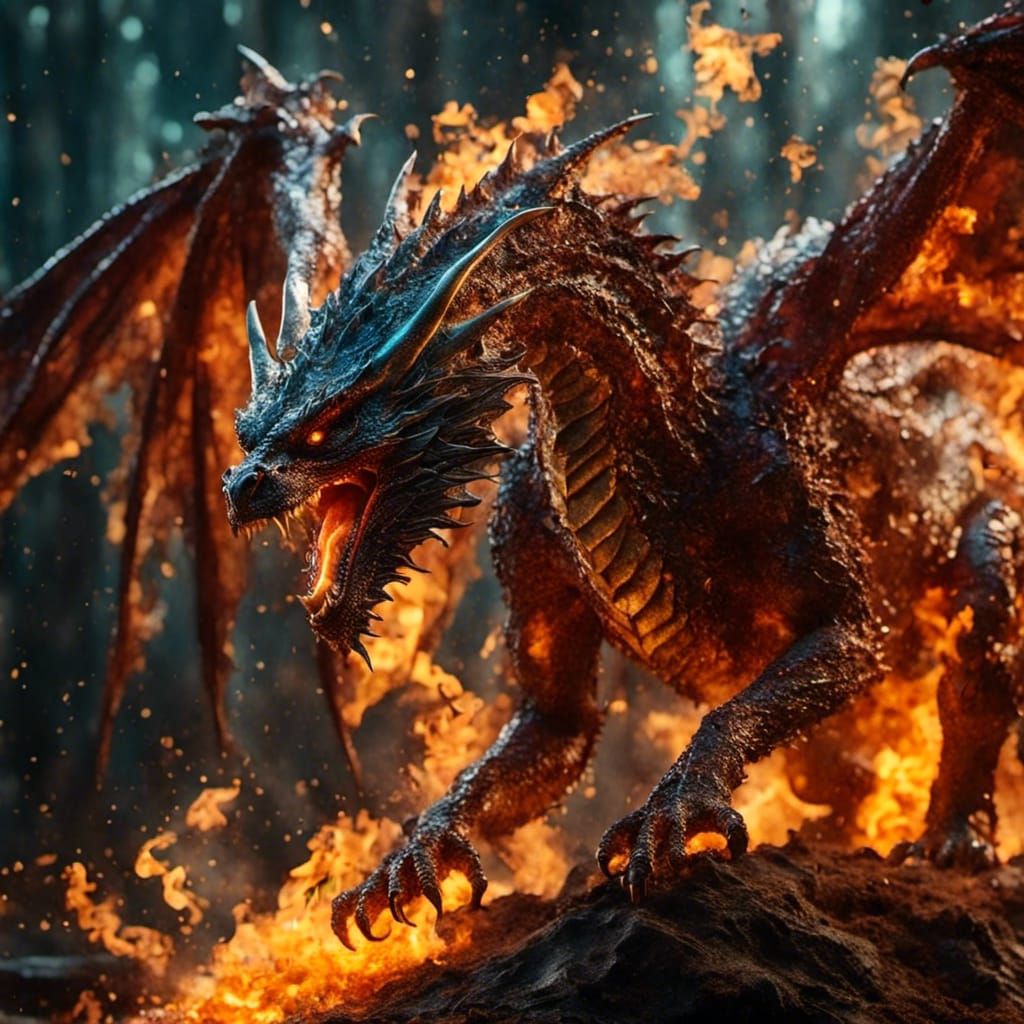 Fiery Dragon Captured with Professional Photography