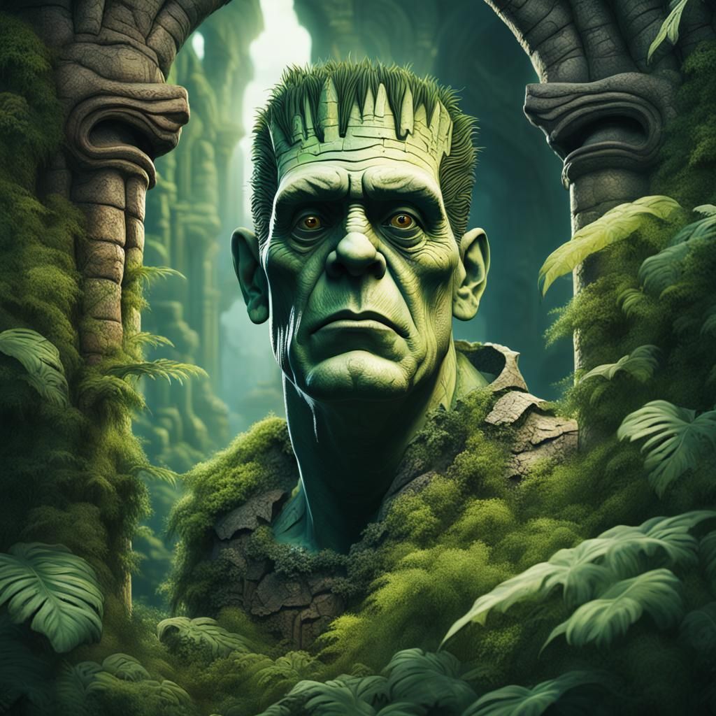 Frankenstein in Jungle at Whitby Abbey