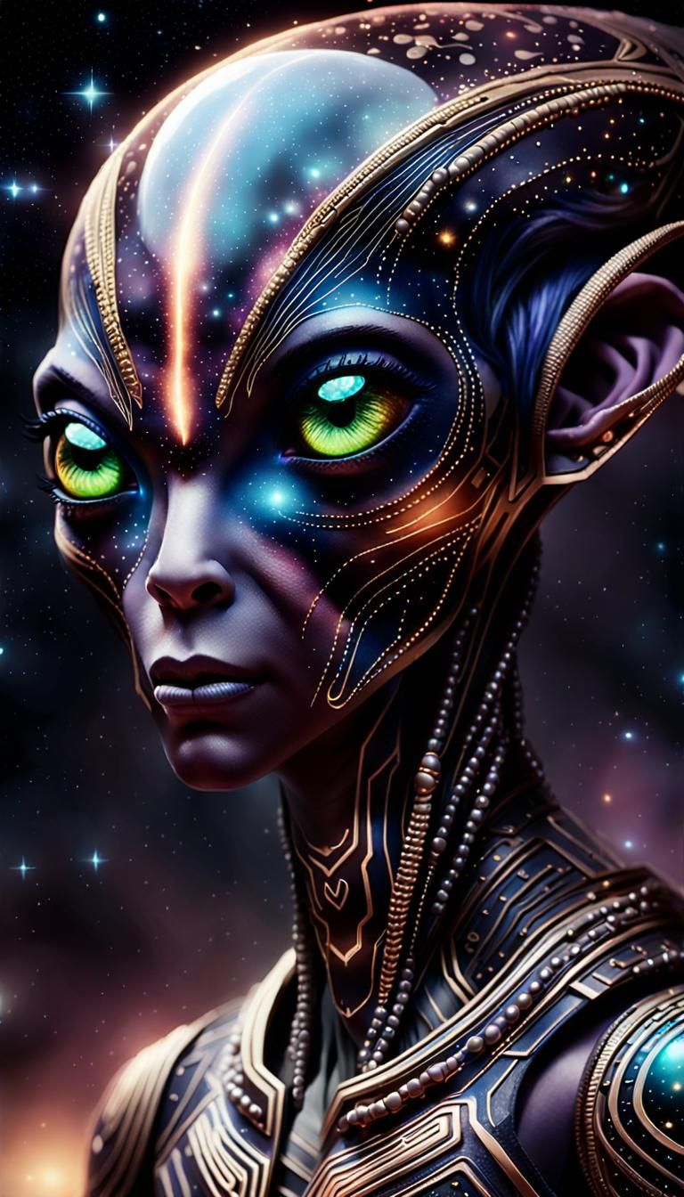 Mystical Alien full HD realistic