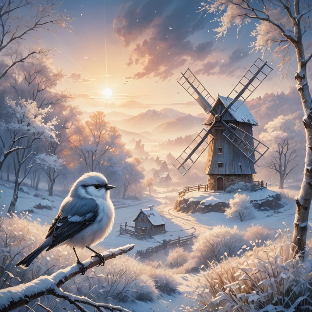 Bird in winter