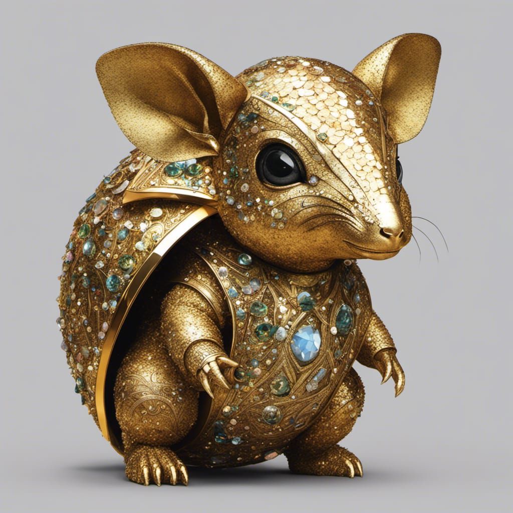 super hero baby armadillo