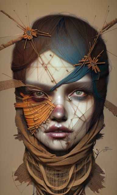 Beautiful scarecrow girl 2