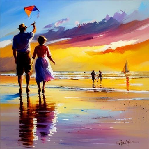 Bright Blue Sky Digital Art