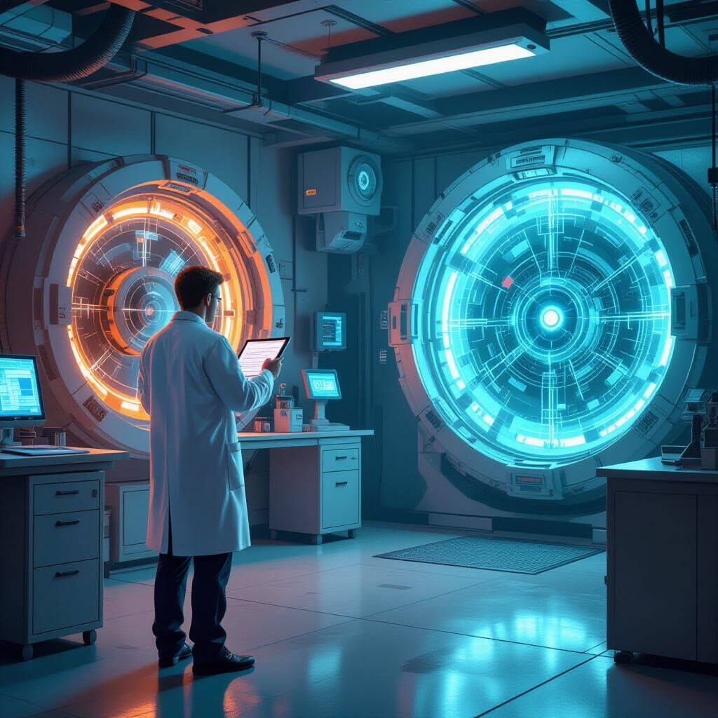 Scientist's Choice: Time Machine or Teleportation Device?