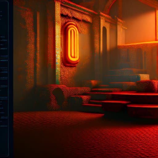 Stained Glass Beer: Detailed Matte Painting