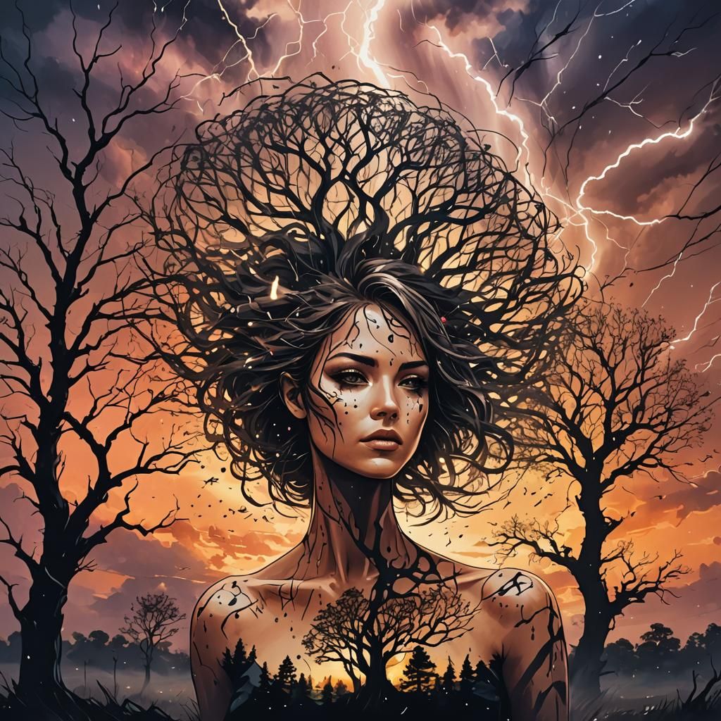 Dreamlike Fusion of Nature and Binary Code