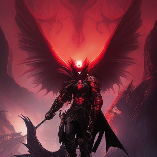 Demonic Code in Dark Academia Concept Art