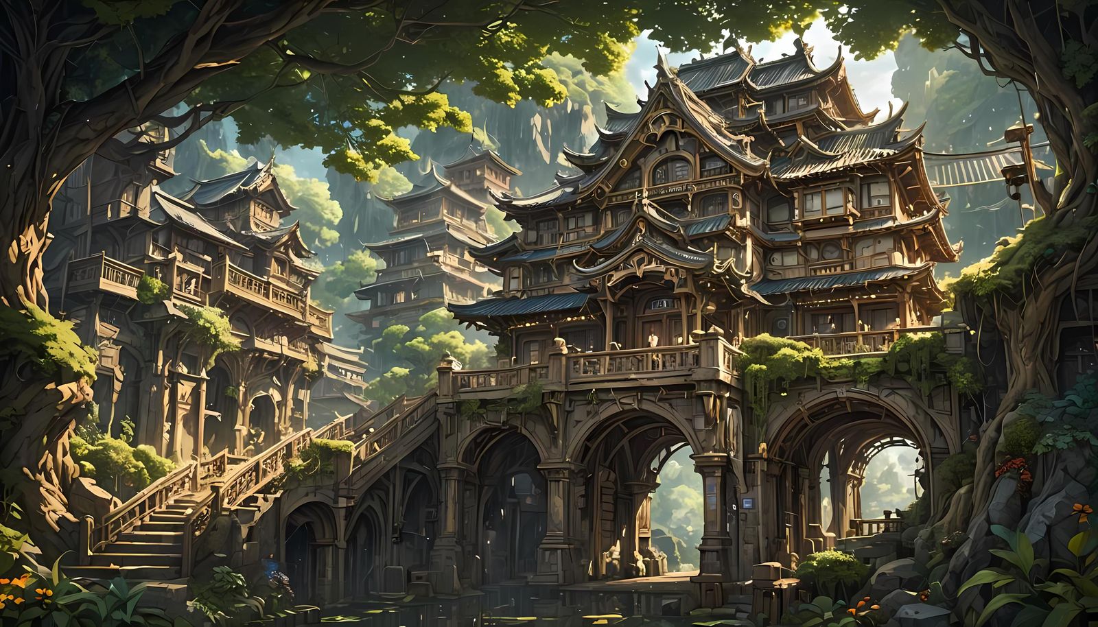 Anime Style Wildflowers in Macro Photography