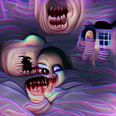 Surreal Nightmare Landscape of Horror