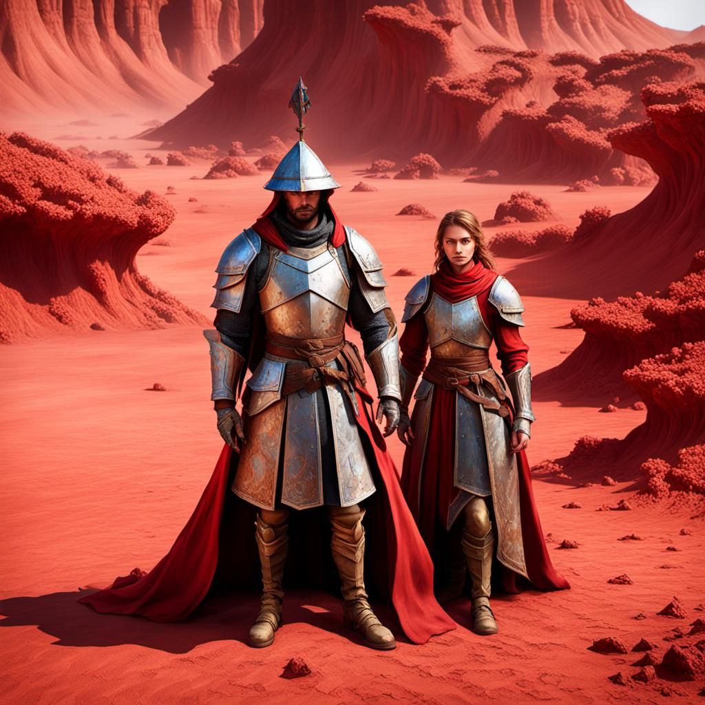 Medieval Soldiers and Mages on Red Island