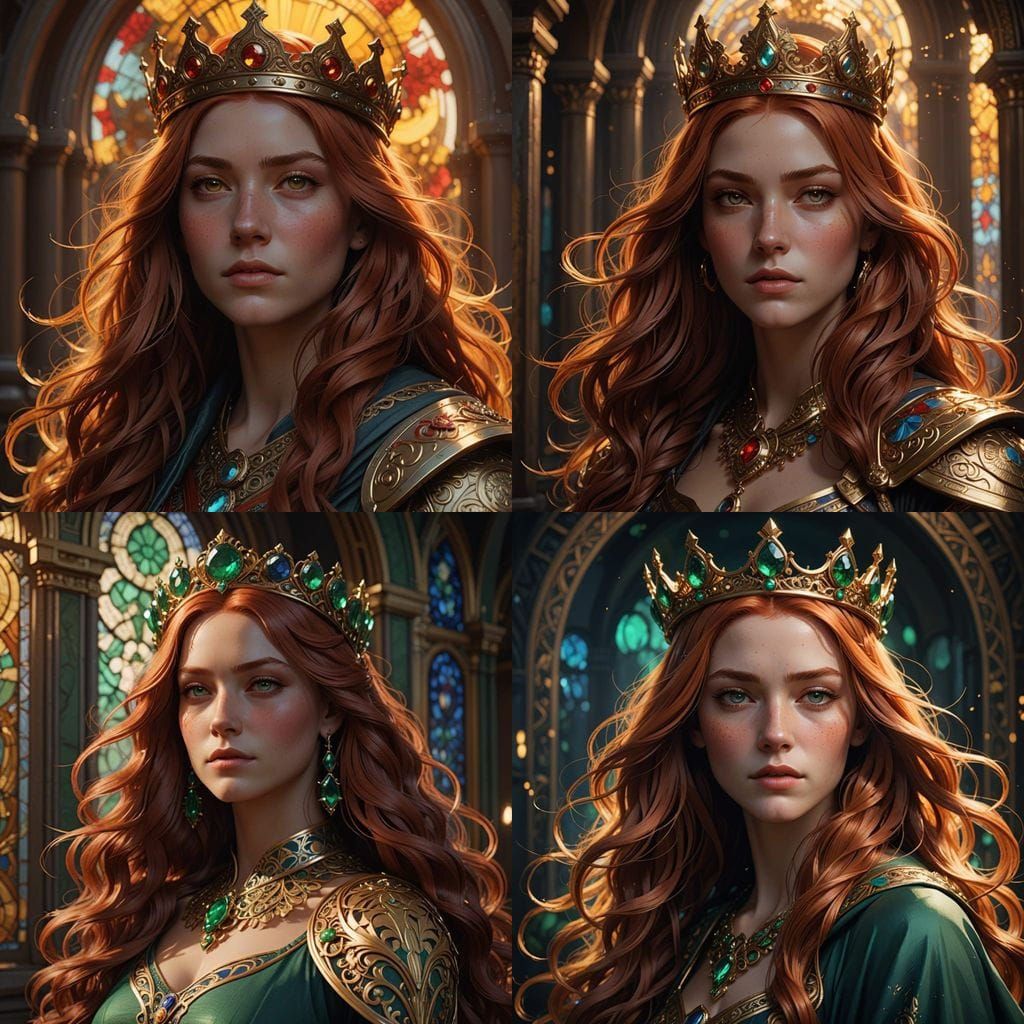 Goddess in Bronze and Gold