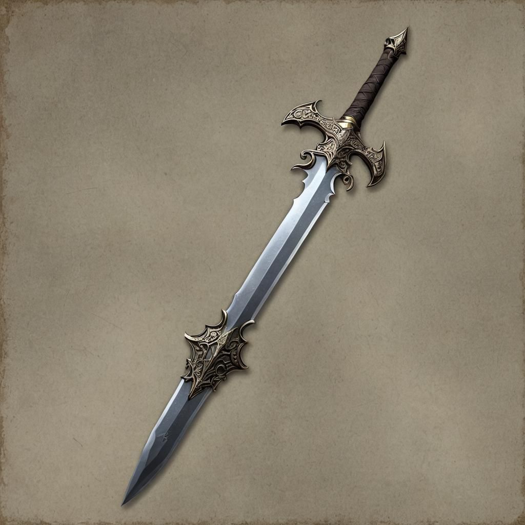 Fantasy Sword Pointing Right