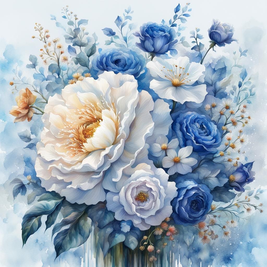 Blue Floral
