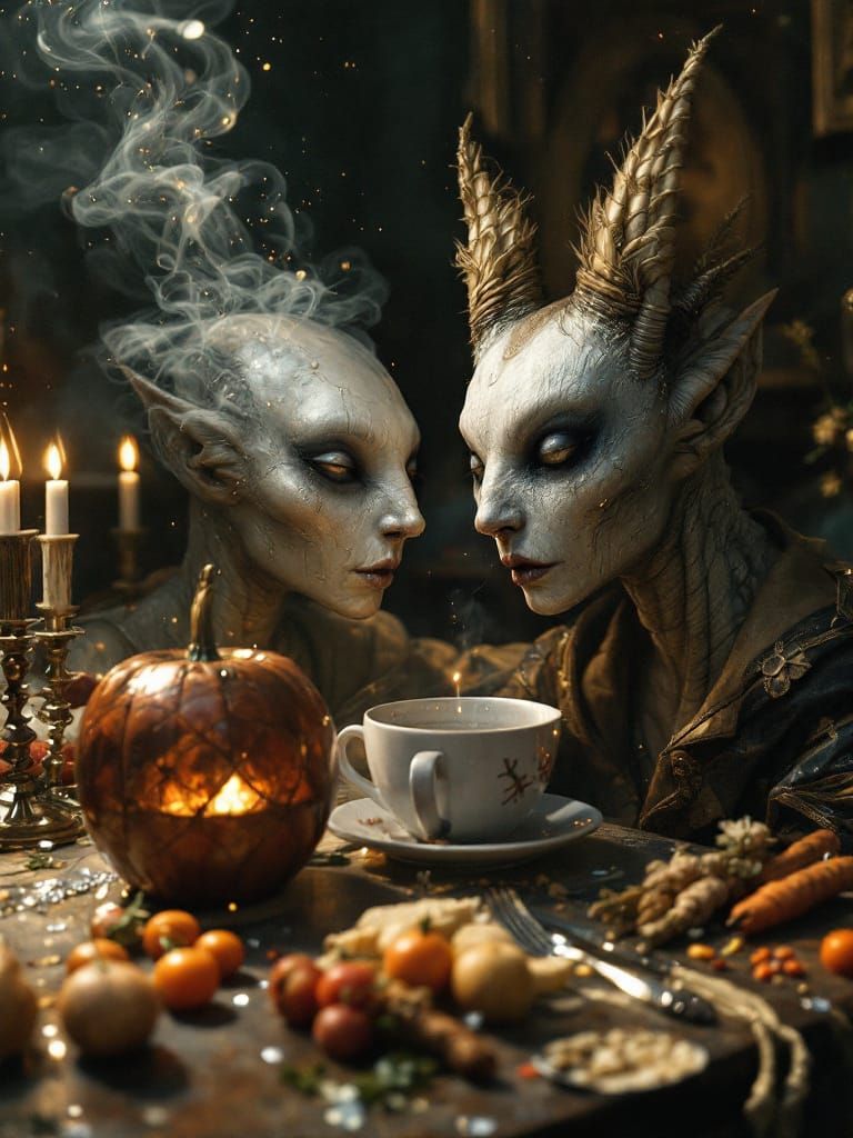 Old Master Paintings Party in Hyperrealism