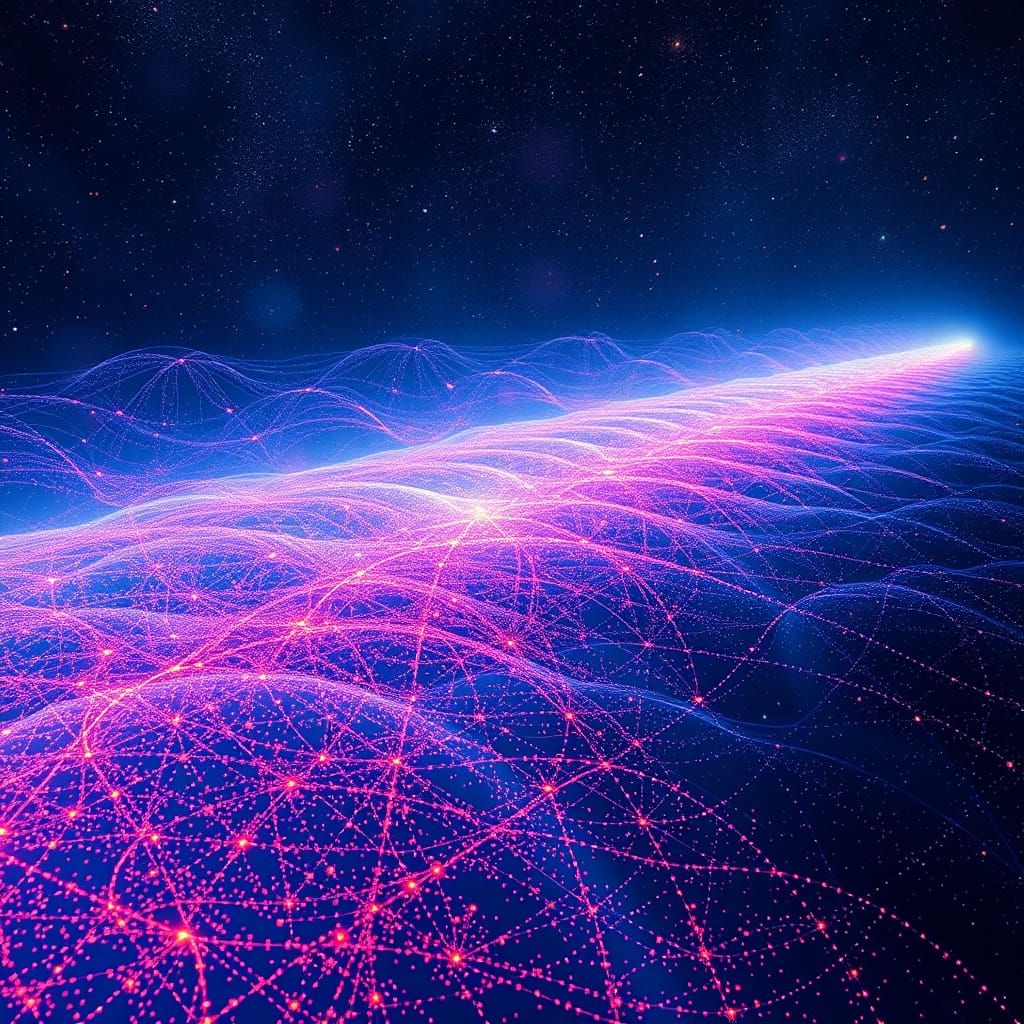 Holographic Pixelscape Disappears Into Event Horizon