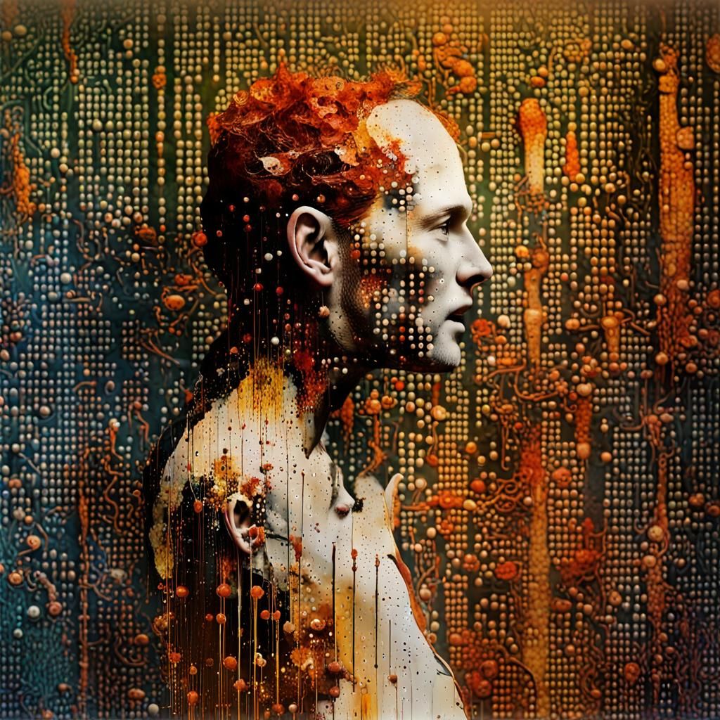 Surreal Hallucinatory Decay in Abstract Modern Style